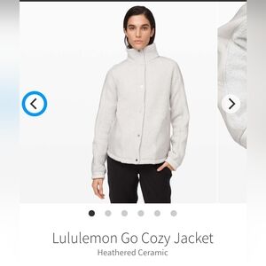 Lululemon Go Cozy Jacket Heather gray, Woman's Size 10